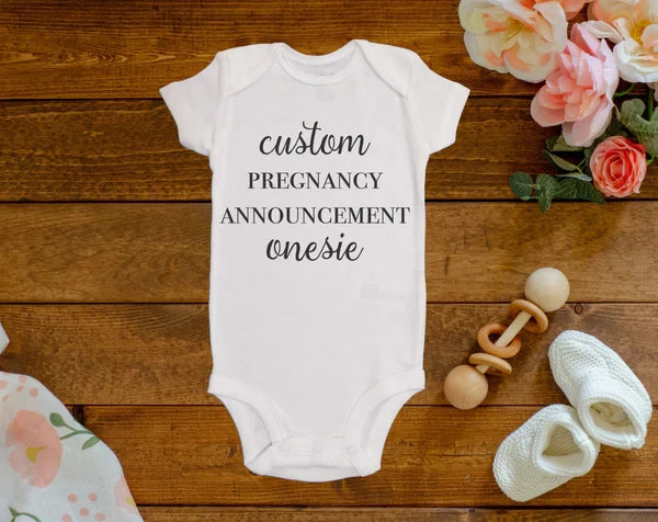 Custom Expecting & Announcement Onesies