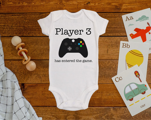 Player 3 baby store onesie