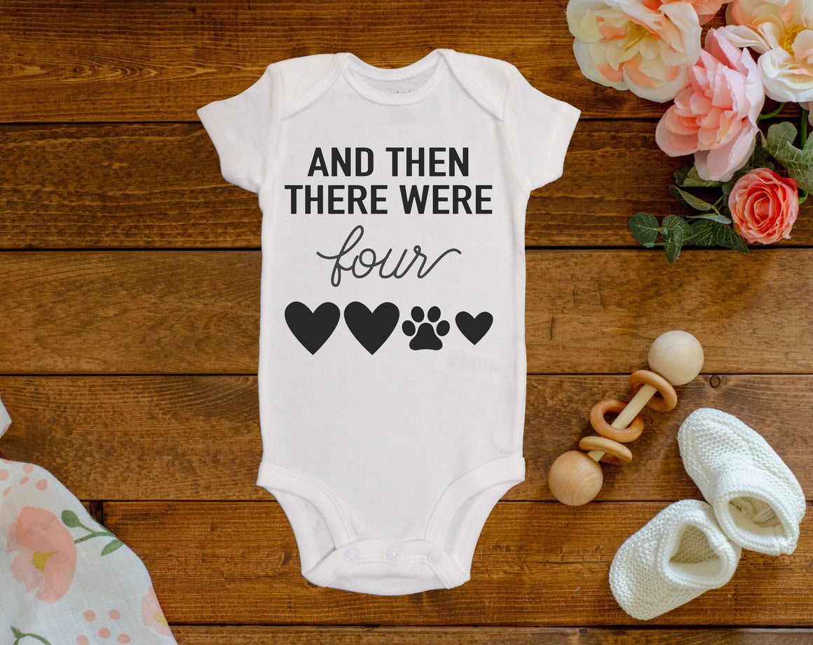 And Then There Were Four (Dog) Onesie©/Bodysuit | Kate & Meri